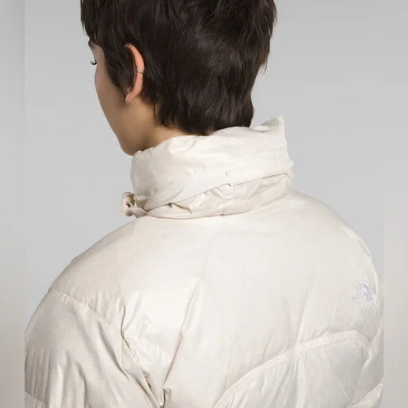 The North Face 2000 Retro Nuptse Puffer Down Jacket Gardenia White 700 Down XL - Picture 3 of 16